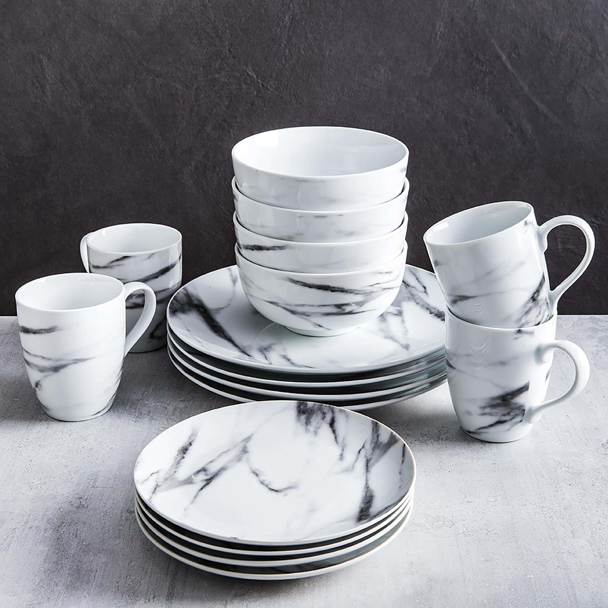 Marble shop dinner plates