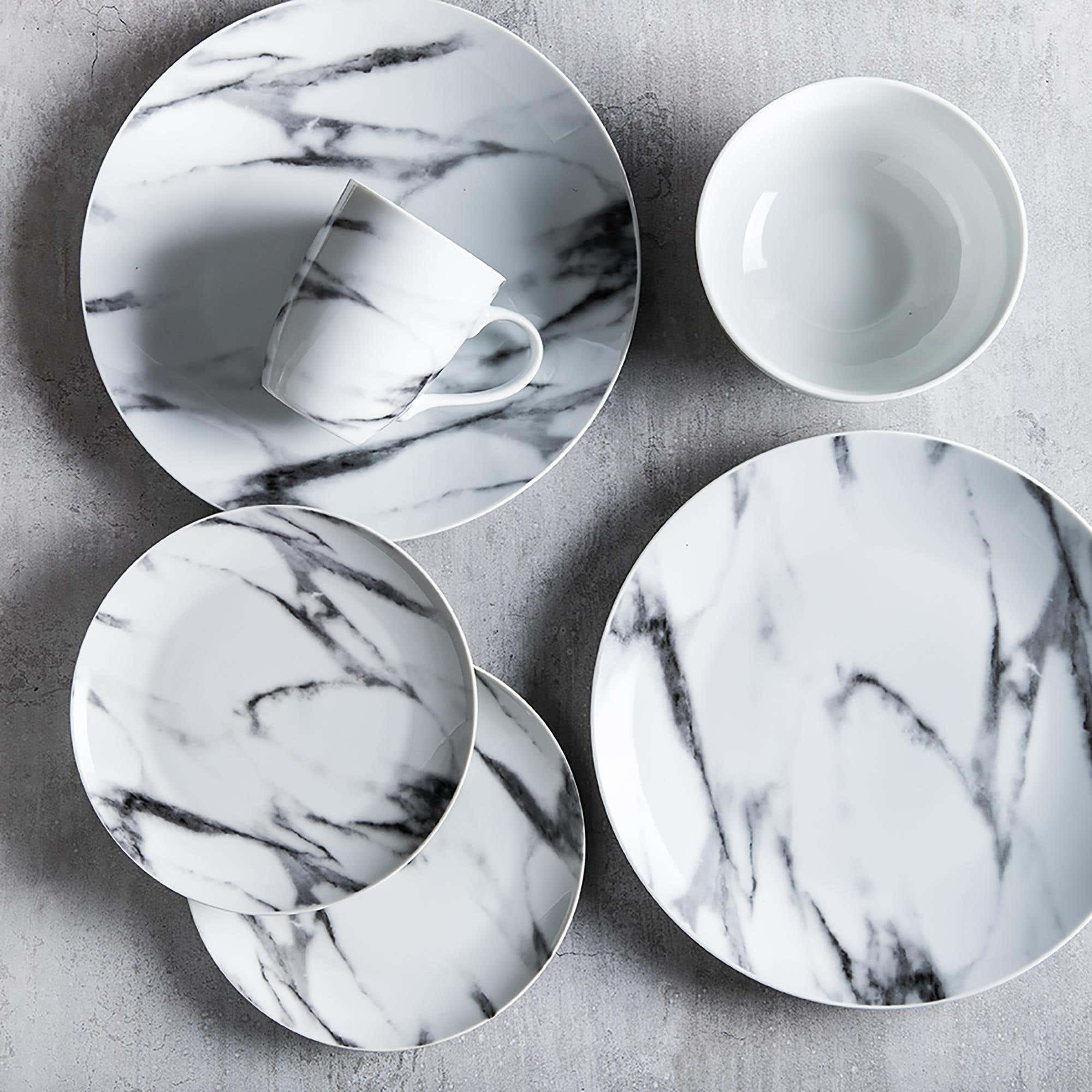 Marble 2025 dinnerware sets