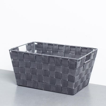 97210 ITY Woven Nylon 'Small' Storage Basket  Grey
