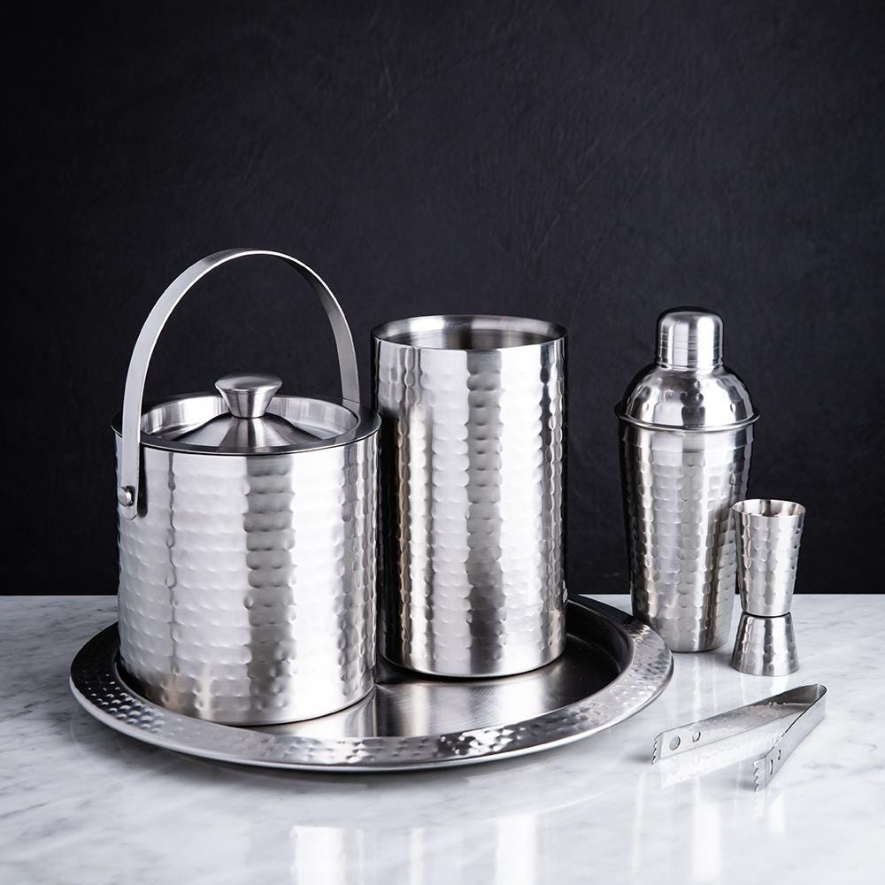 Cocktail shaker and best sale ice bucket set