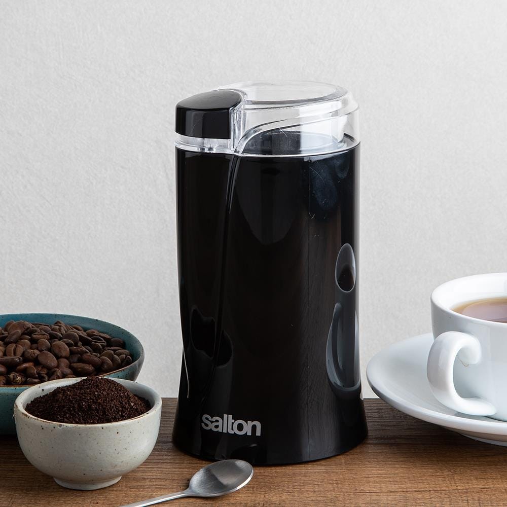 Salton 12-Cup Black Smart Coffee Grinder - Power Townsend Company