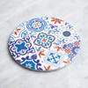 98917 KSP Tessera 'Spanish Tile' Ceramic Trivet  Multi Colour