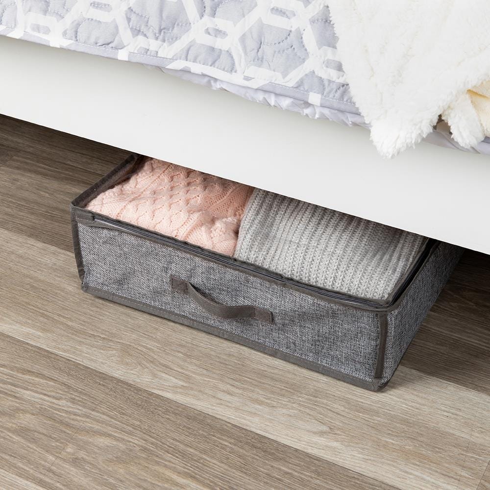 Grey under store bed storage
