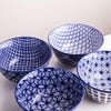 98988 KSP Oishi 'Assorted' Stoneware Bowl   Set of 4  Navy