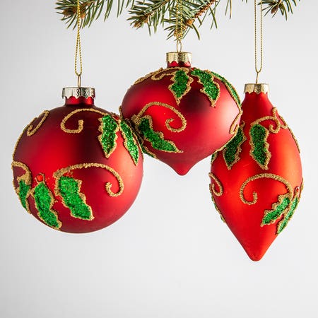 99629_Christmas_Tradition_Christmas_'Classic_Holly'_Ornament__Red_Green