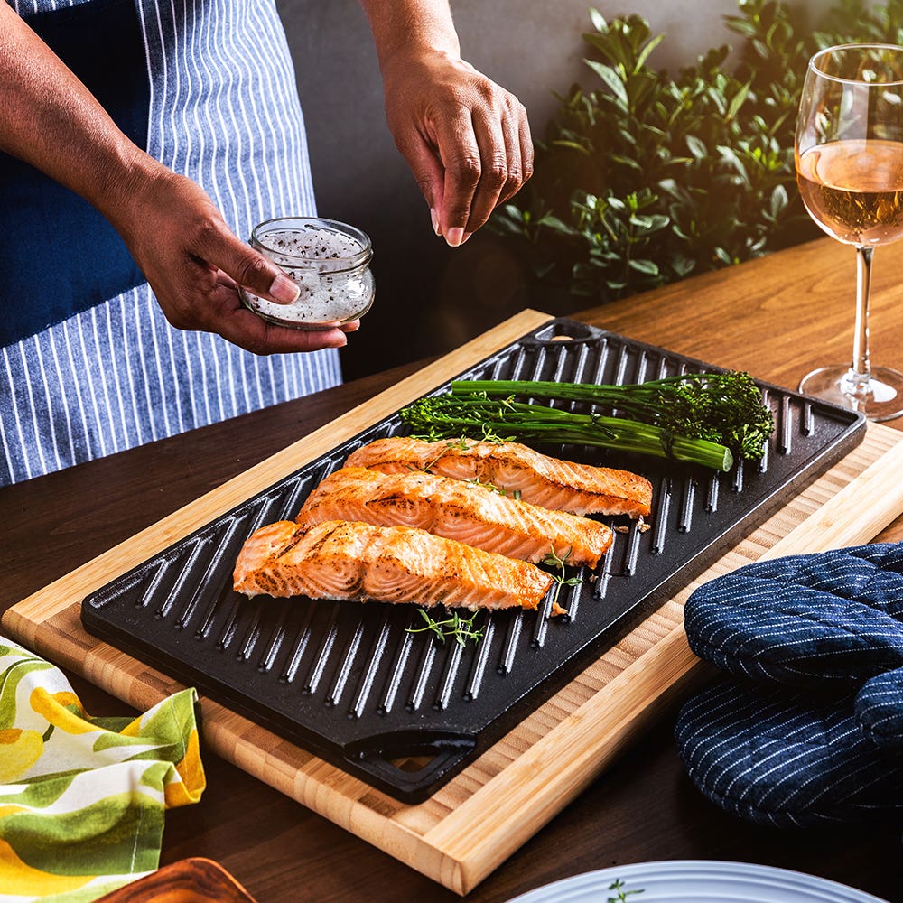 Lodge Pro Logic Cast Iron Reversible Grill Pan Kitchen Stuff Plus