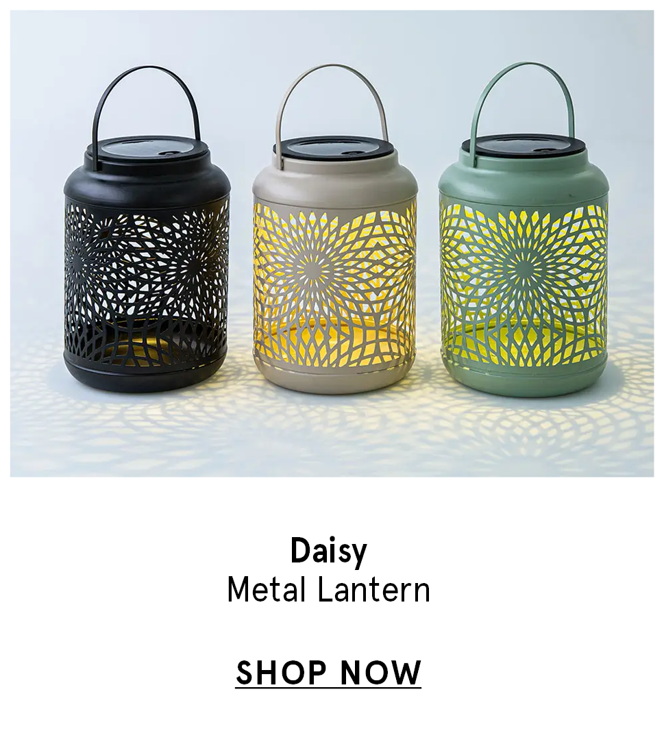 Daisy Metal Lantern 
