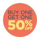 Buy One Get One 50% Off