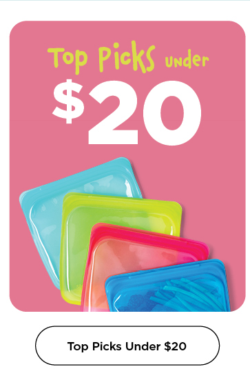 Top Picks Under $20 - 4 coloured Stasher Bags