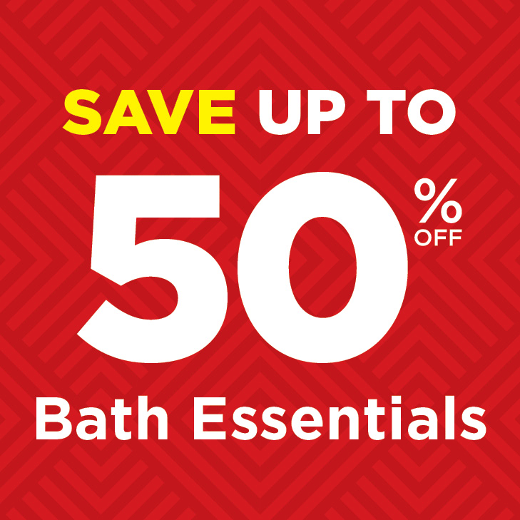 50% Off Bath Essentials