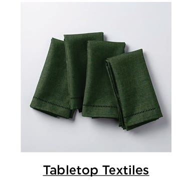 Tabletop Textiles - green linen-look napkins