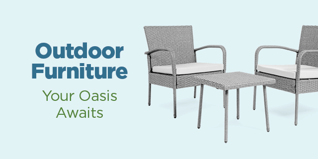 Outdoor Furniture - You Oasis Awaits - 2 chairs and small outdoor table