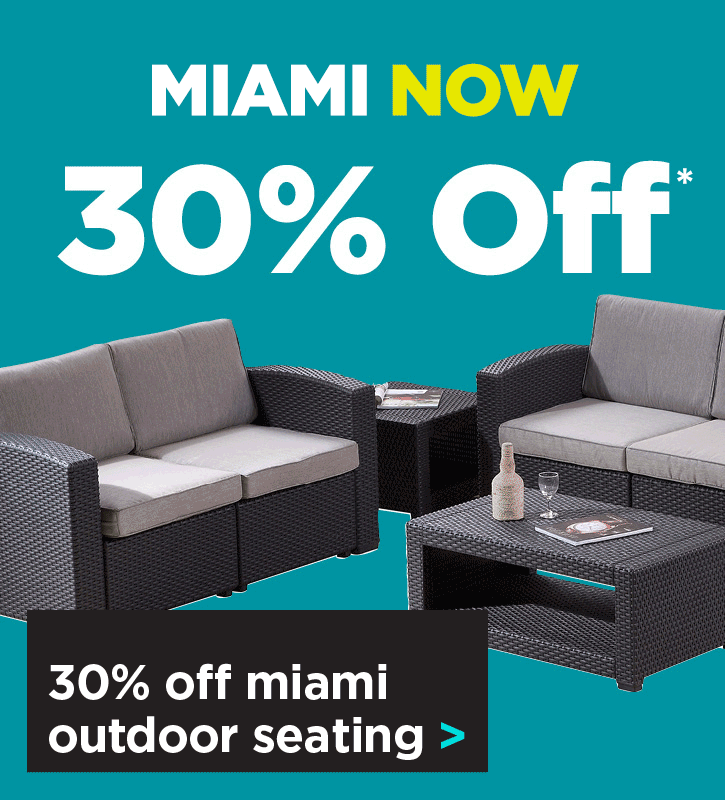 Miami Outdoor Furniture Collection - NOW 30% Off*