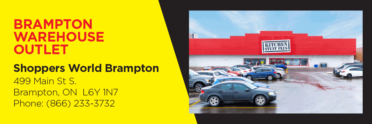 Brampton Warehouse Outlet - Shoppers World Brampton, 499 Main St. S., Brampton ON  L6Y1N7 Phone: (866) 233-3732