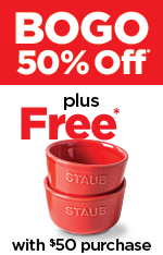 buy one get one 50% off + free gift with $50 purchase*